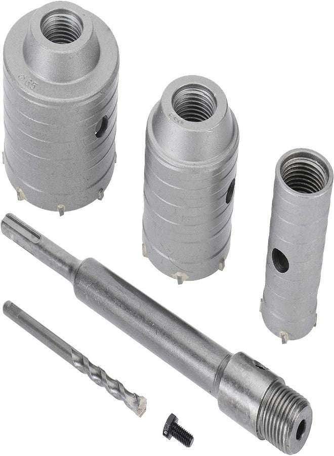 uptodateproducts مجموعة مثقاب ثقب الجدران من Uptodateproducts، مقاسات 65 مم، 50 مم، 30 مم، بساق SDS Plus، مناسبة للطوب والخرسانة والأسمنت والحجر، بطول 300 مم. - Image 1